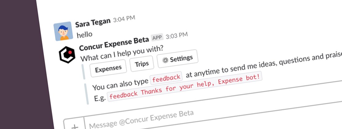 Concur Labsとslackが提携 出張 経費管理ボットを一般公開 Sap Concur